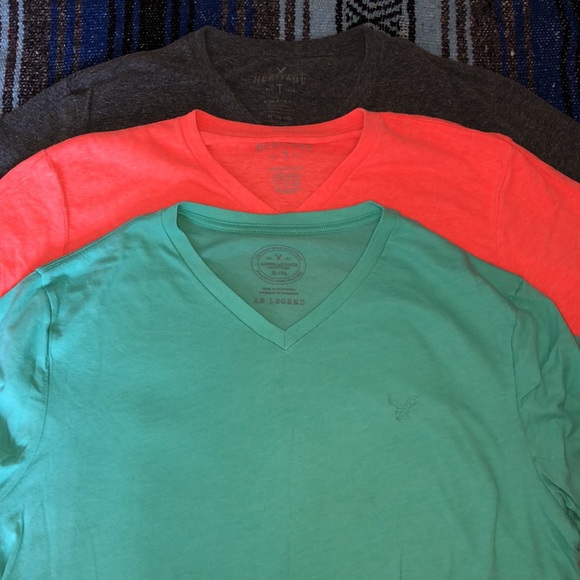 American Eagle Outfitters Other - Bundle of 3 American Eagle Mens Vneck Tee Shirts